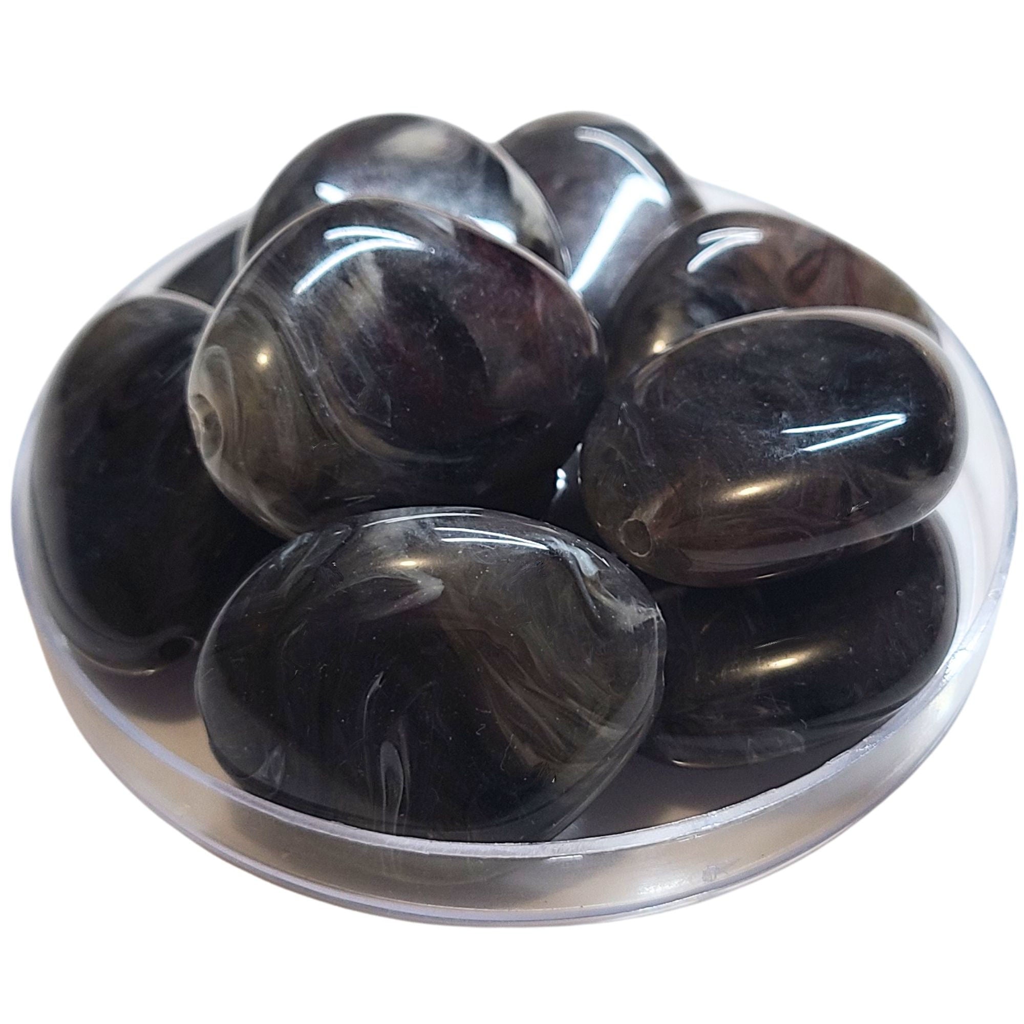 ARTSHOP Galets TIKA 33 Galet Agate Fumé x1 37 mm