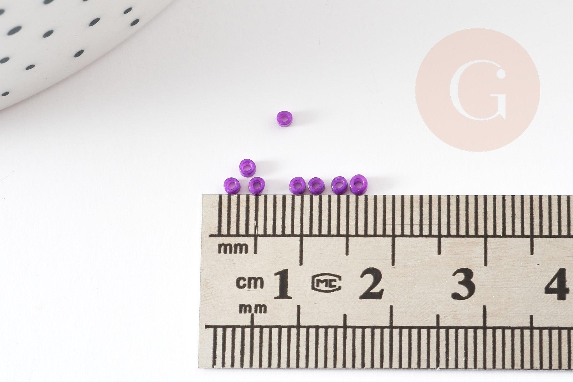 Gingerlily Perles rocaille tube violet foncé opaque 8 g