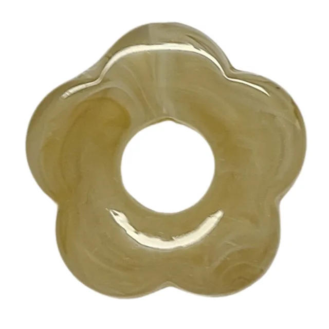 ARTSHOP Flower power 48 fleur capucine perle nude marbré 27mm x1