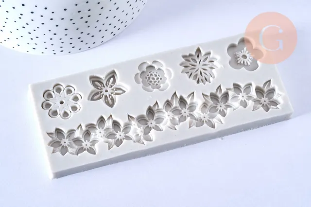 Gingerlily Moule silicone fleurs 14,5cm moule résine epoxy x1
