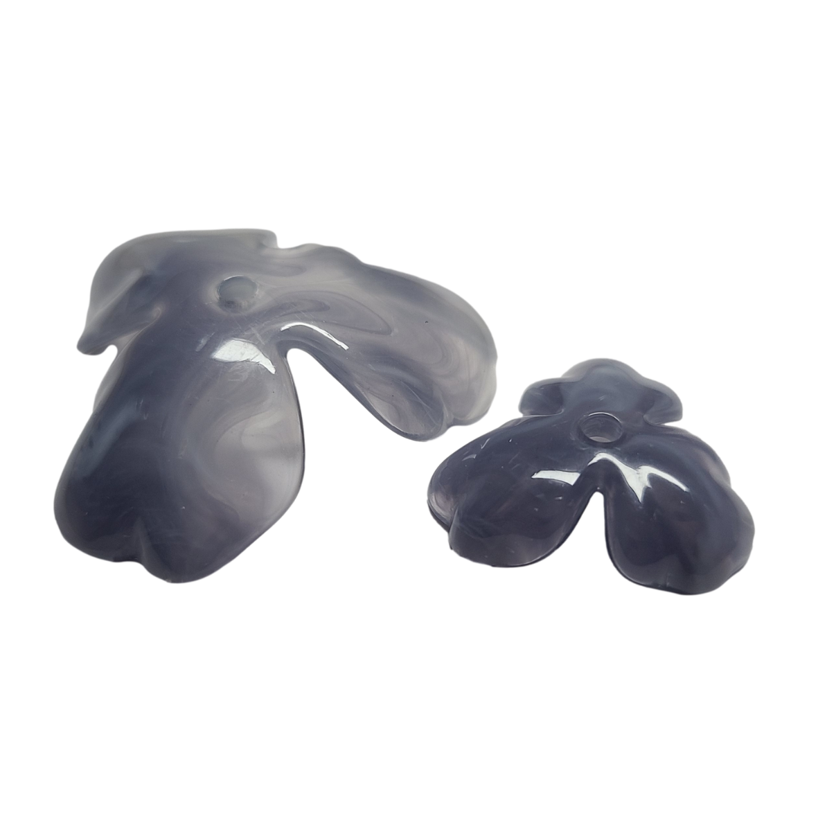 ARTSHOP Flower power 25 fleur orchidée 20MM x1 vert marbré