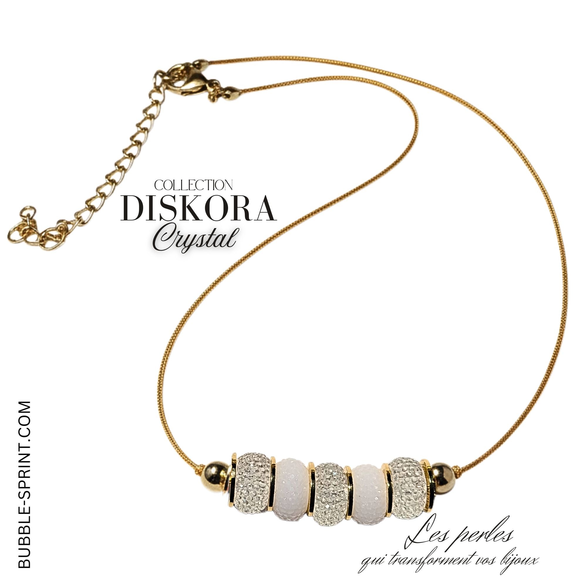 ARTSHOP DISKORA Crystal collier kit à faire soi-même acrylique