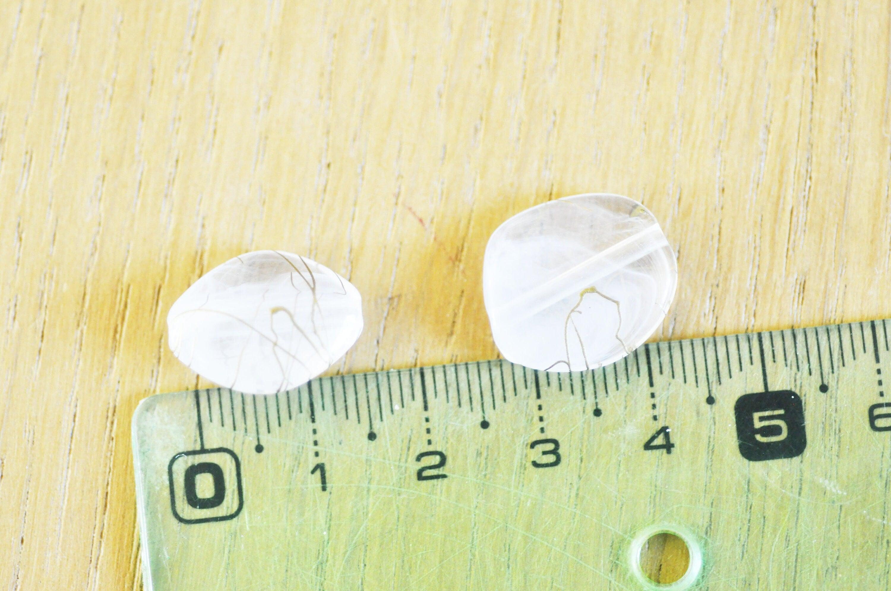 Gingerlily Perles perle acrylique transparente dorée lot 10