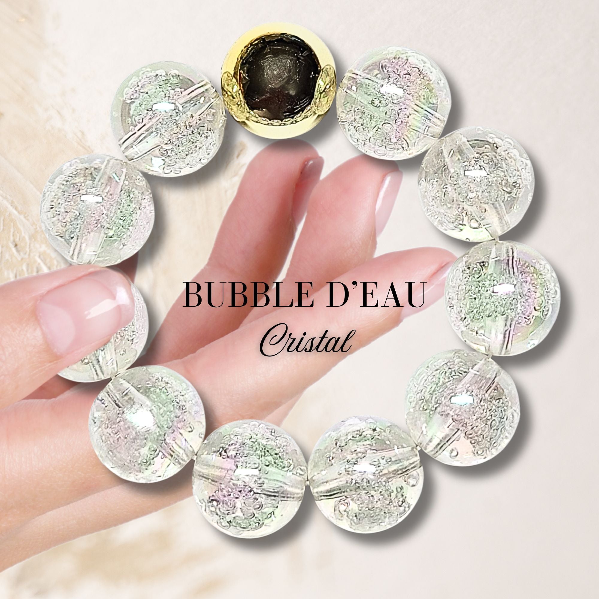 ARTSHOP Boules 20 mm n°88 perle Bulles d'eau brillante