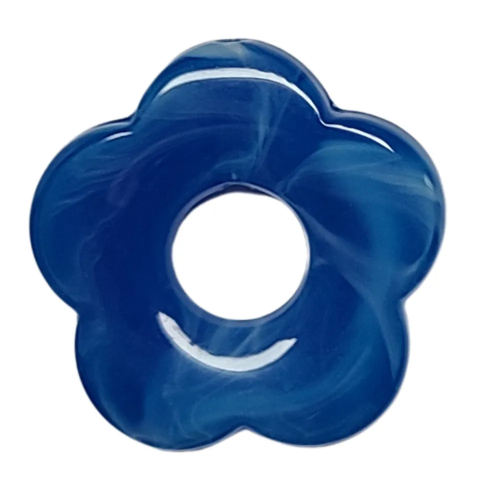 ARTSHOP Flower Power 30 pendentif fleur capucine turquoise 27mm