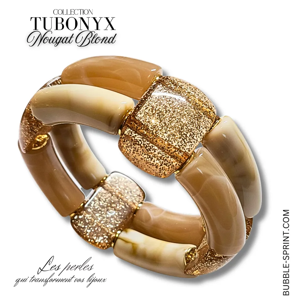 ARTSHOP Bijoux en KITS Tubonyx Nougat Blond kit bracelet