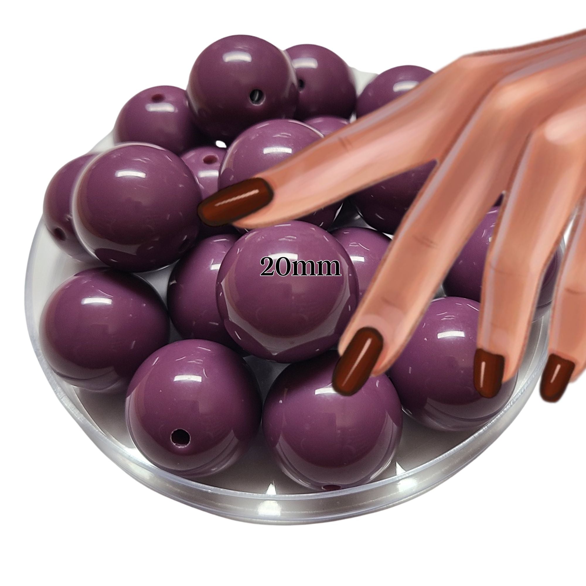 ARTSHOP Boules 20MM 34 perle violet évêque x1