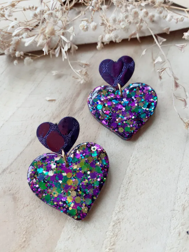 Little Hands Bijoux Gigi boucles d'oreilles Cosmic Crush violet