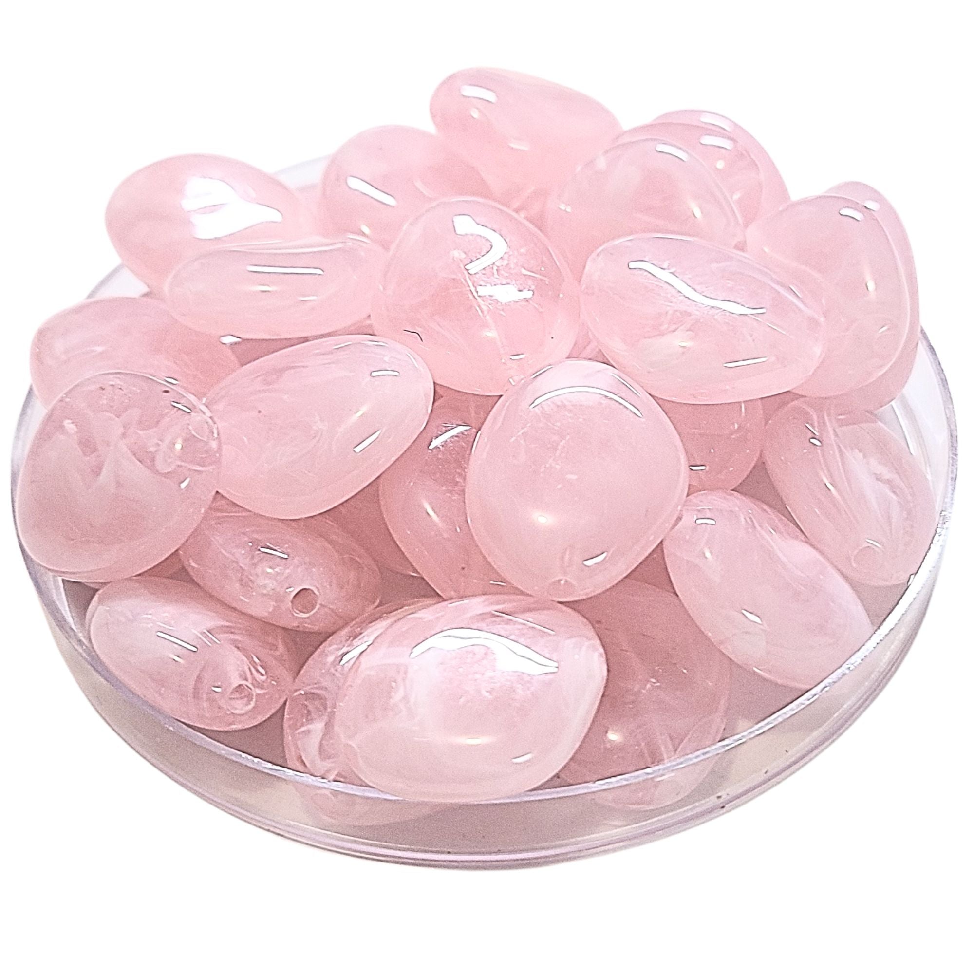 ARTSHOP Galets TIKA Galet 23mm rose clair marbré x10