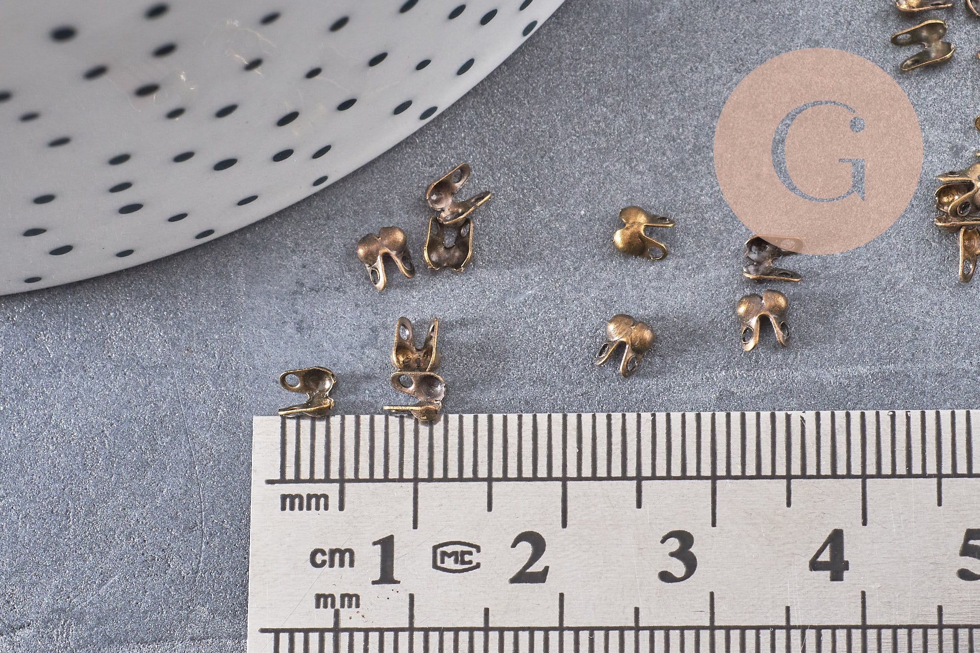 Gingerlily Apprêts G0656 connecteurs bronze lot 10 trou 3 mm