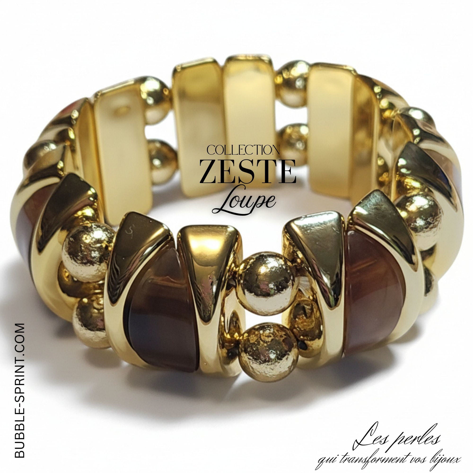 ARTSHOP ZESTE kit bracelet Loupe marbré sans aiguille