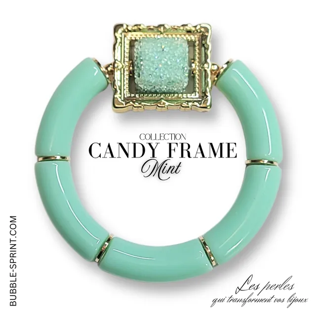 ARTSHOP Candy Frame kit bracelet Mint acrylique 5,5 cm