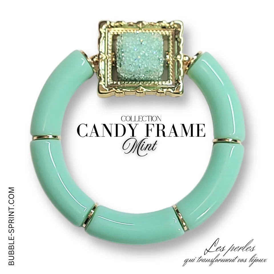 ARTSHOP Candy Frame kit bracelet Mint acrylique 5,5 cm