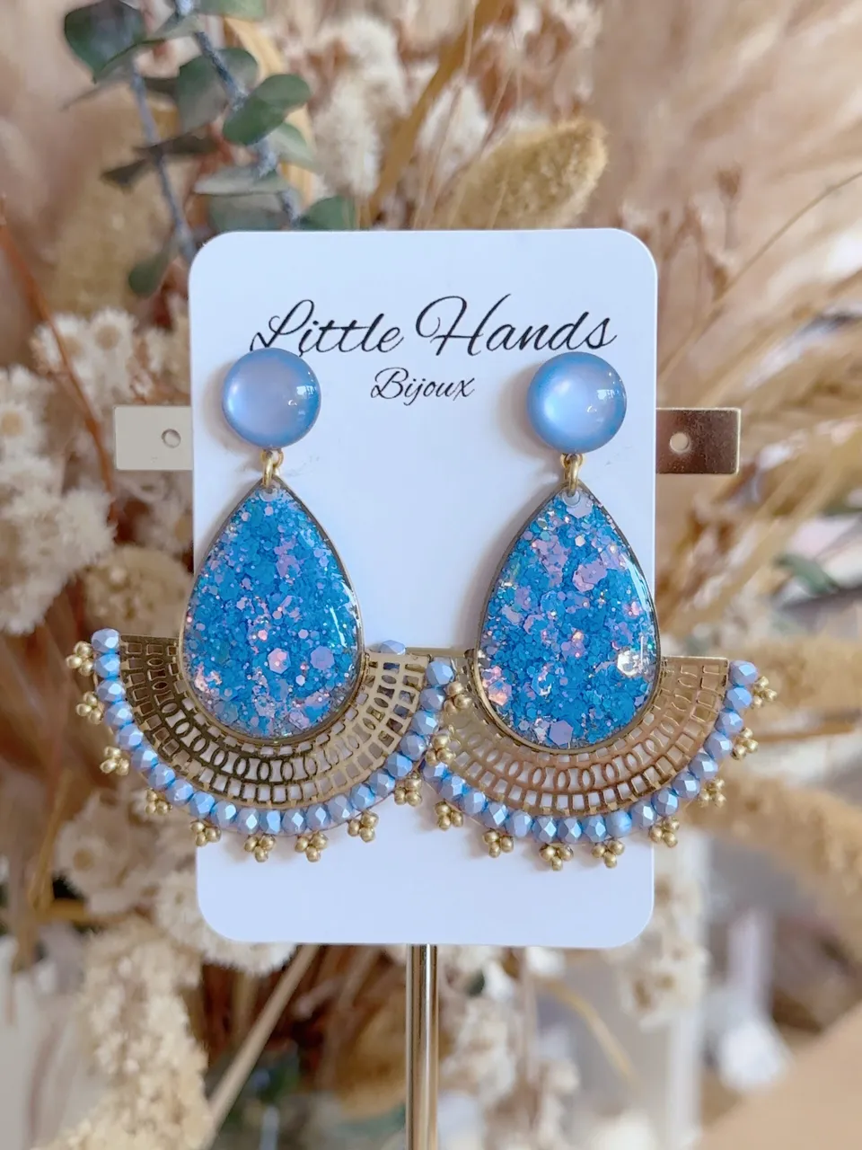 Little Hands Bijoux Flora boucles d'oreilles Dreamy Dust pastel