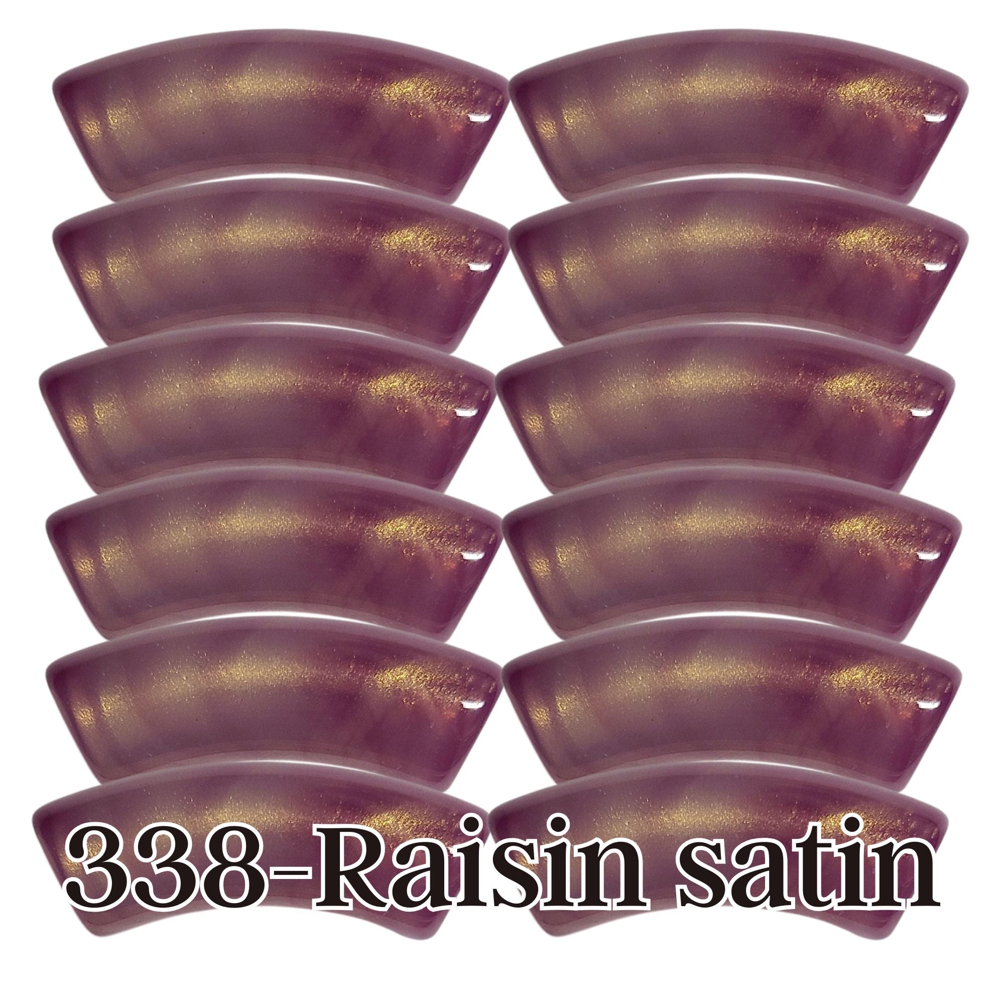 ARTSHOP Tubes 8MM 338 tube raisin satin incurvé x6