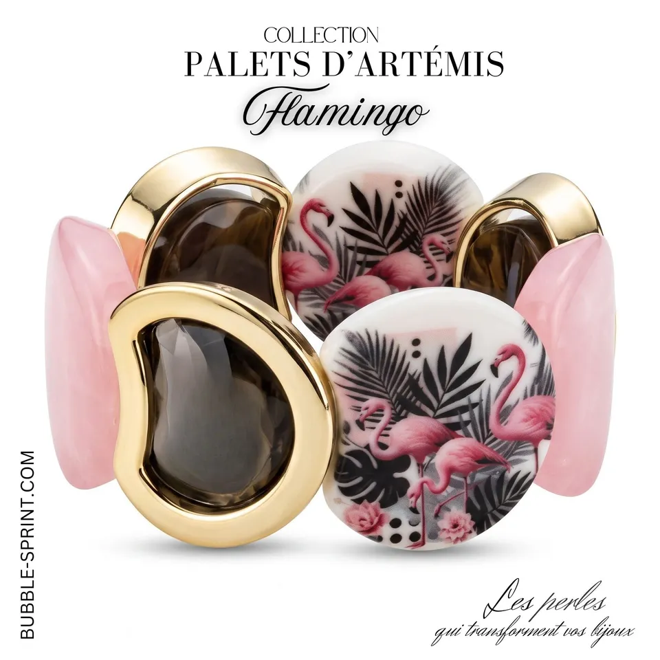 ARTSHOP Artemis Flamingo bracelet palets acrylique kit DIY