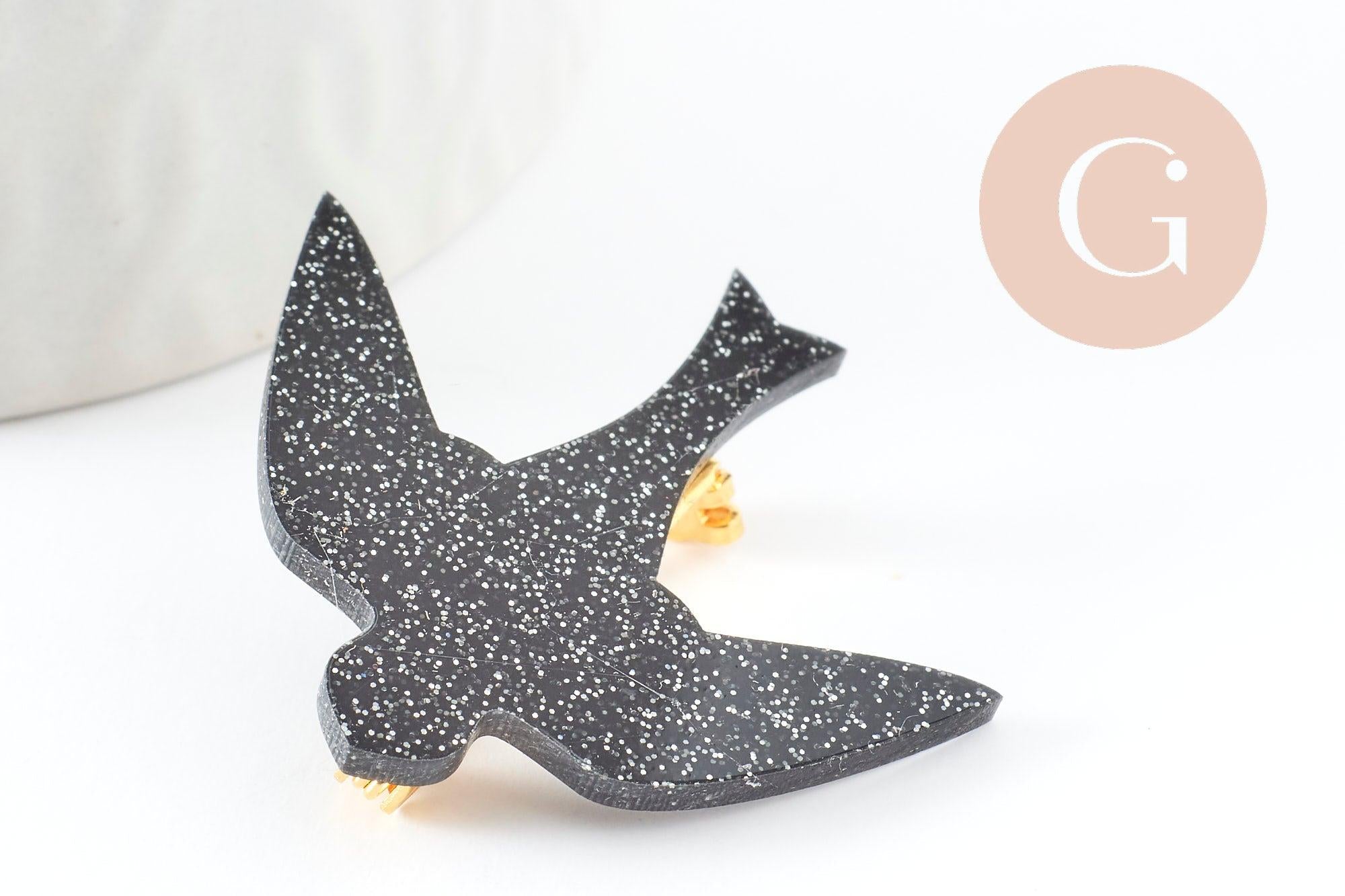 Gingerlily Kit Broche Hirondelle Acrylique x1 Création Facile