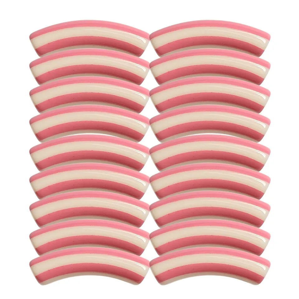 ARTSHOP Tubes à Rayures 451 tube incurvé rose 8mm x6