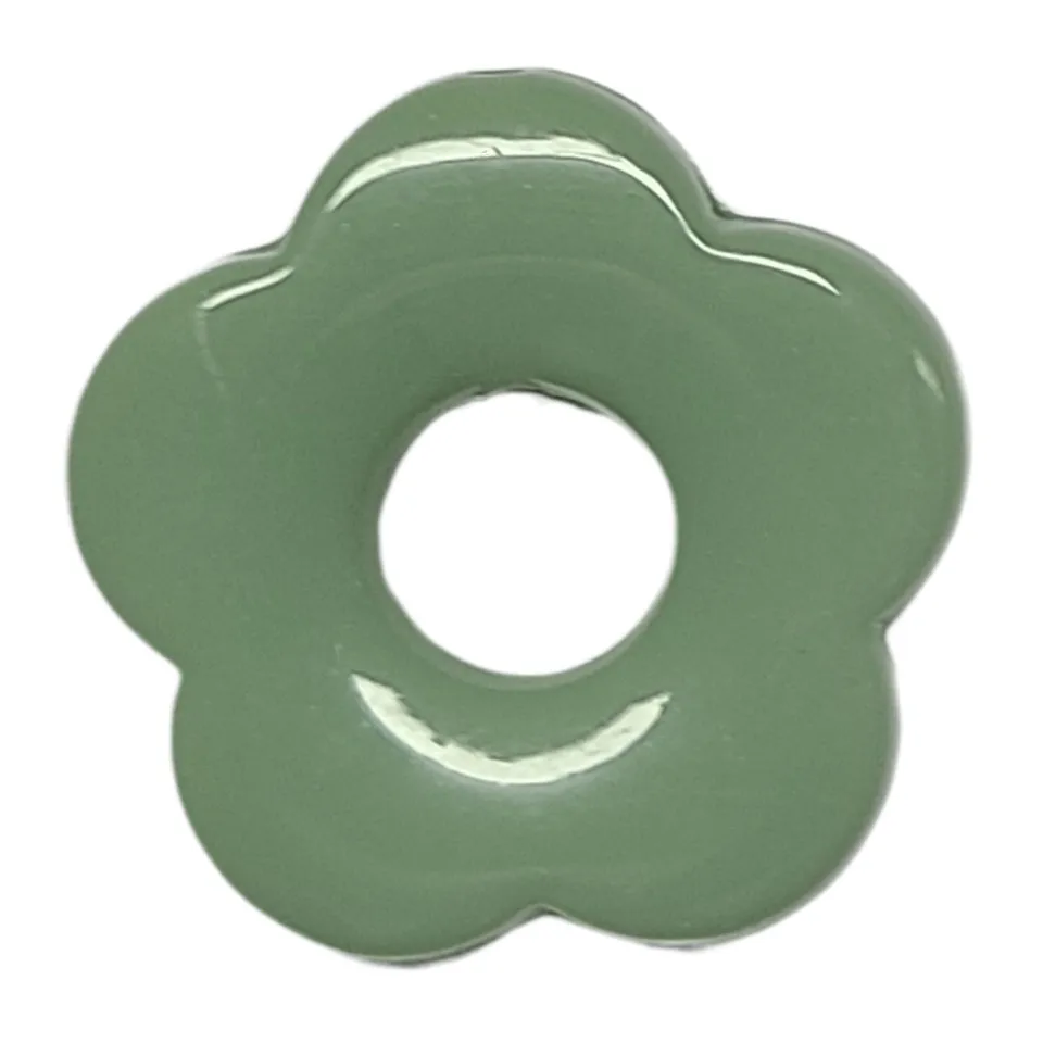 ARTSHOP Flower Capucine pendentif fleur vert militaire 27 mm x1