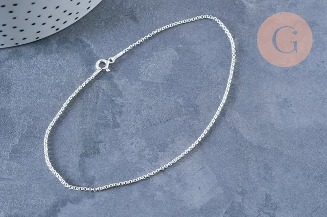Gingerlily Chaînes Cheville rolo argent 925 22,8cm G8063