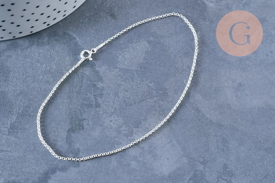 Gingerlily Chaînes Cheville rolo argent 925 22,8cm G8063