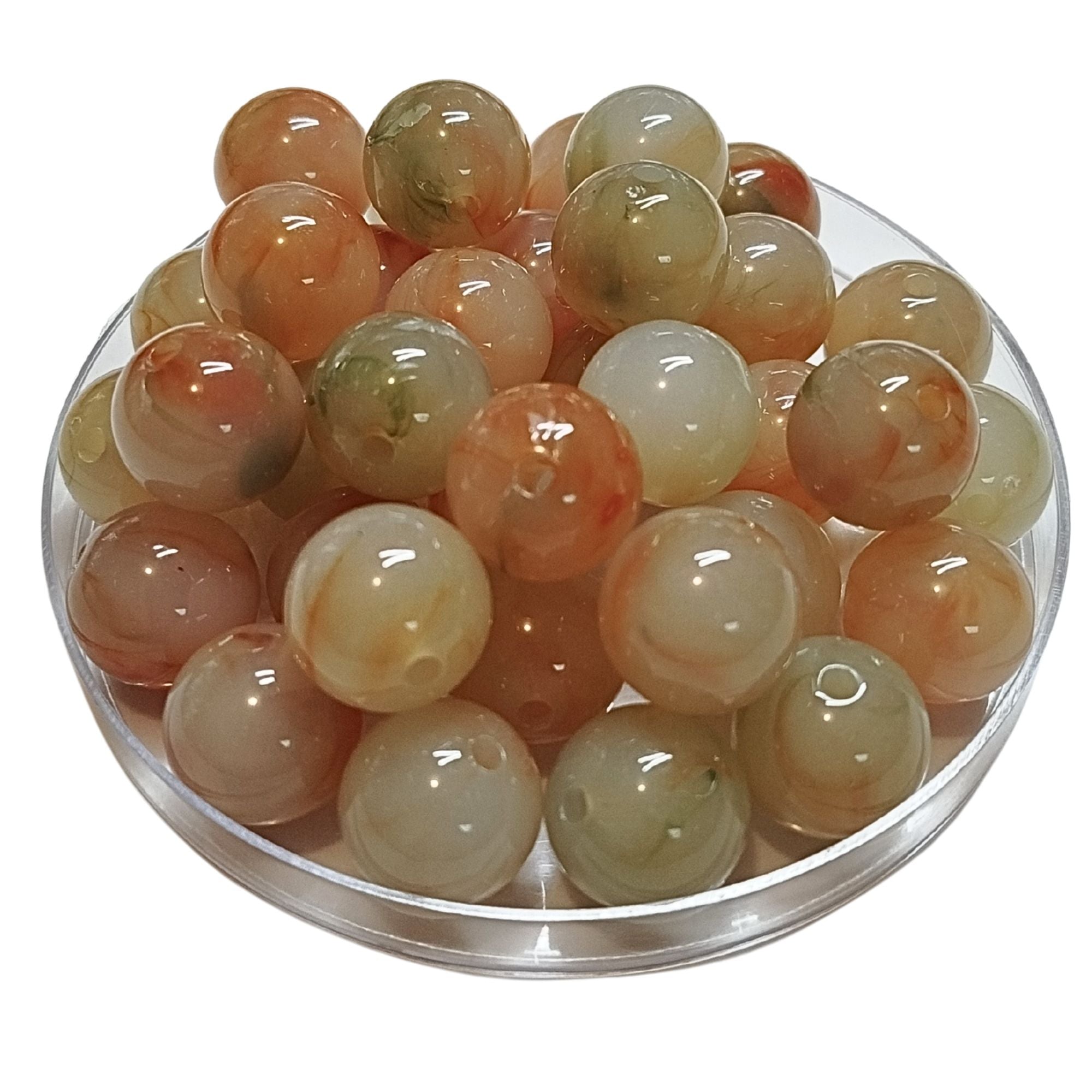 ARTSHOP Boules 16MM 247 Agate Opale lot 15 boules