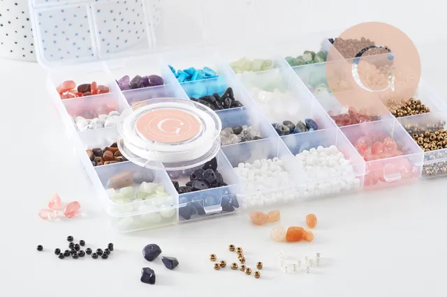 Gingerlily Perles Kit G10956 pierres 18 couleurs bracelet élastique