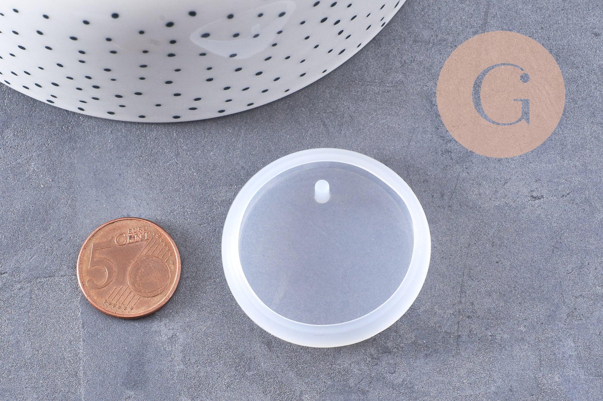 Gingerlily Moule silicone rond G10165 moule 42 mm résine