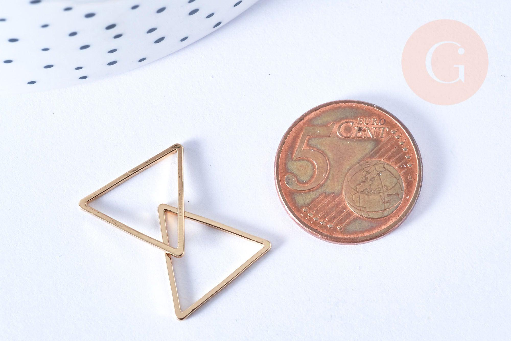 Gingerlily Pendentifs Triangle G6556 pendentif laiton 15mm x5