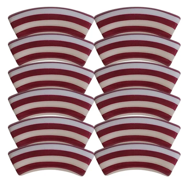 ARTSHOP Tubes à Rayures 462 tube incurvé bordeaux 12mm x1