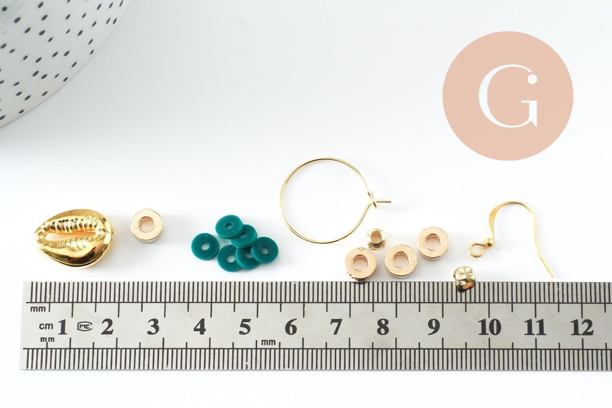 Gingerlily kit heishi G9764 coffret bijoux vert jaune sans pinces