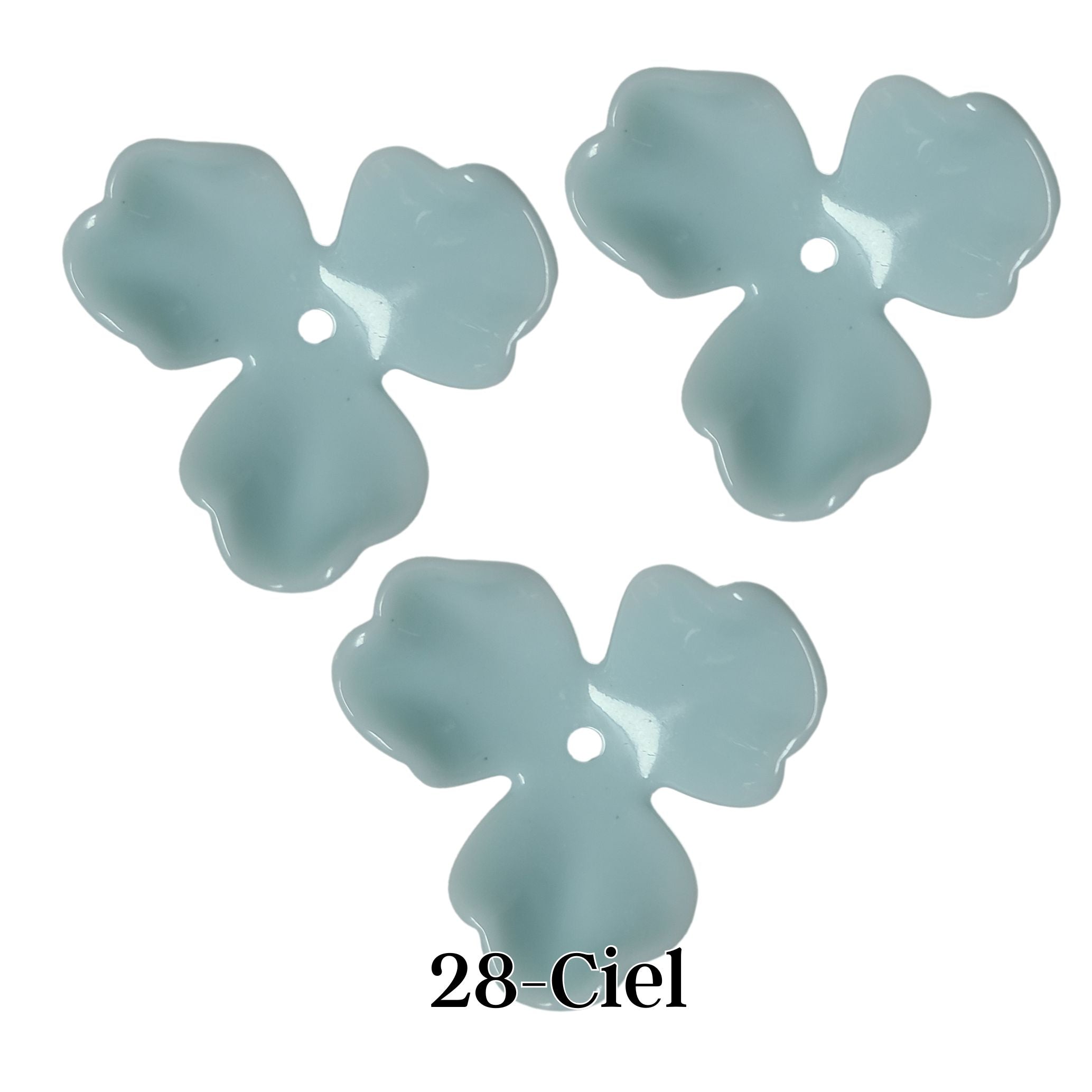 ARTSHOP Flower power 28 fleur orchidée ciel 40MM