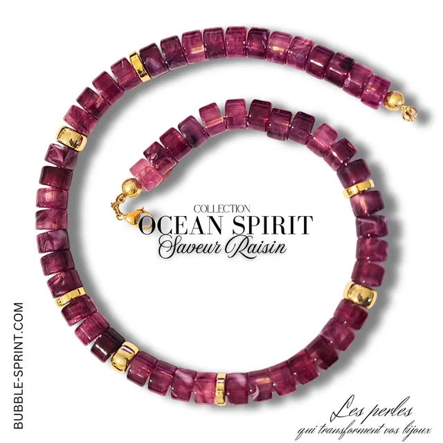 ARTSHOP Bijoux en KITS Ocean Spirit kit collier raisin 50cm