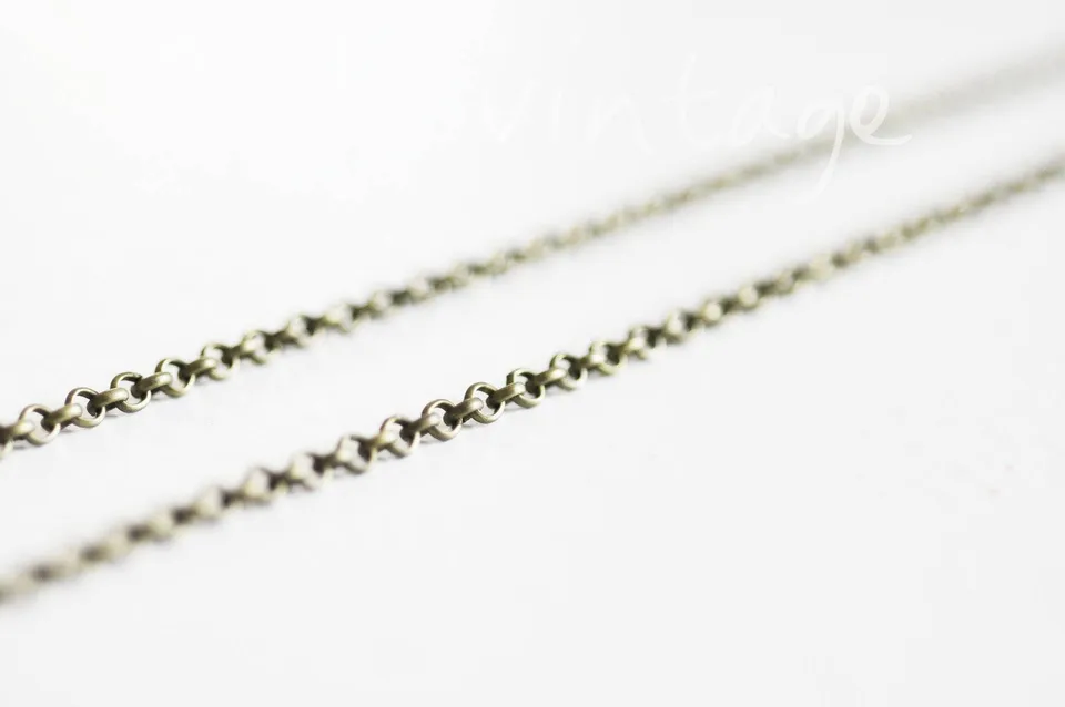 Gingerlily chaîne rolo bronze 2,5mm 5 mètres création bijoux