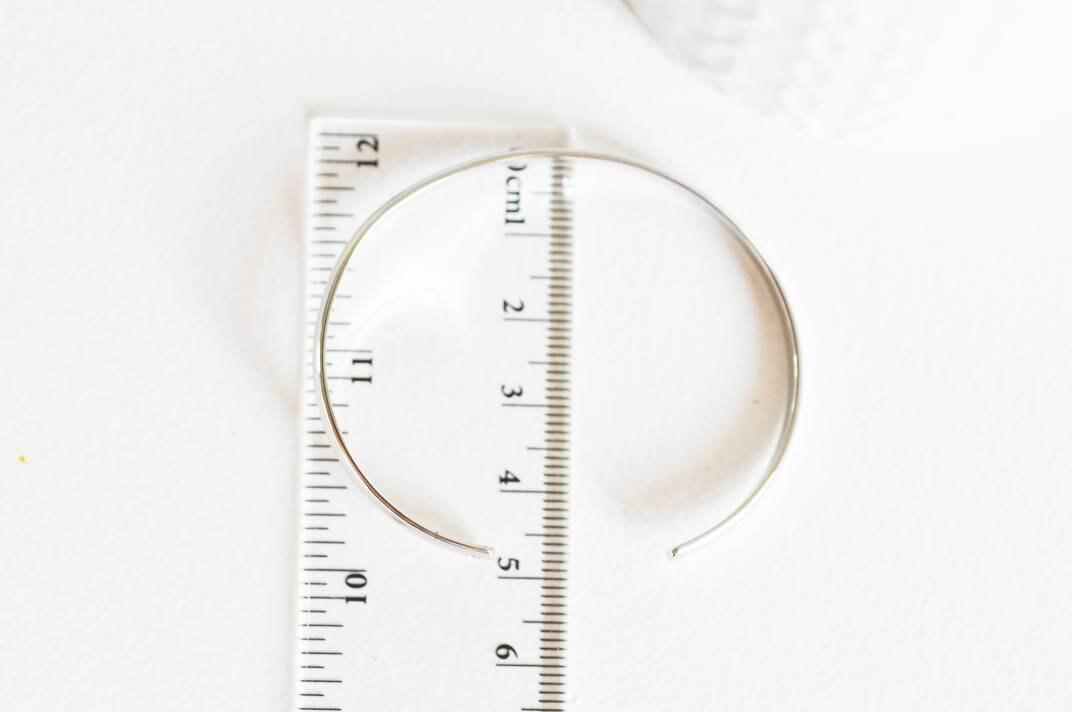 Gingerlily jonc G0525 bracelet réglable or blanc 55mm x1