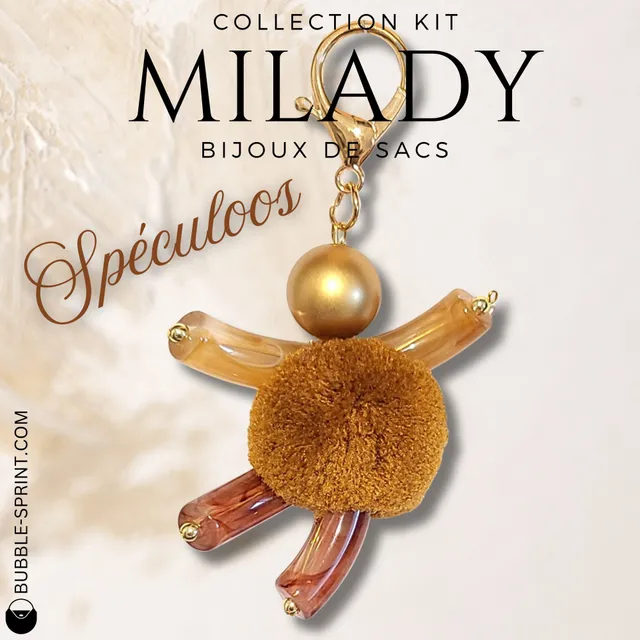 Artshop Milady Kit Bijou de Sac Porte-Clés Spéculoos N°5
