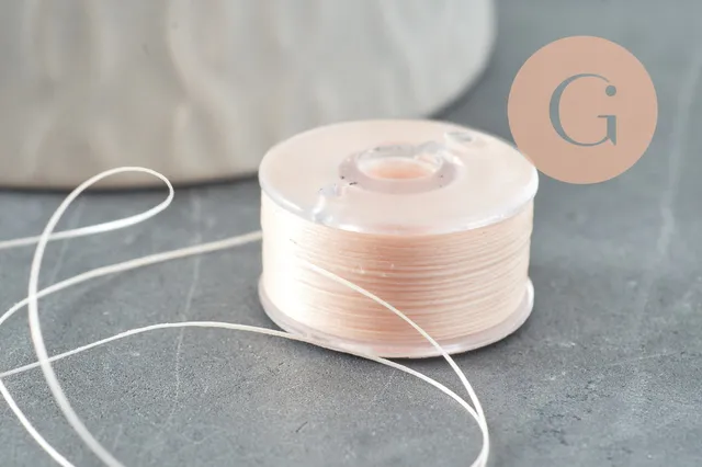 Gingerlily G10569 fil nylon beige 0.1mm rouleau 46m