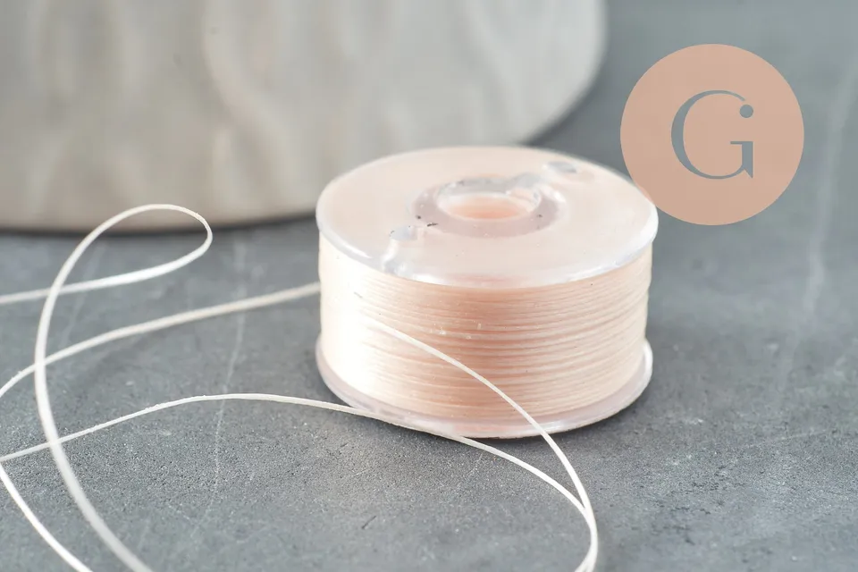 Gingerlily G10569 fil nylon beige 0.1mm rouleau 46m