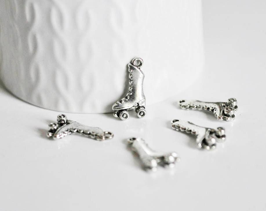 Gingerlily Pendentifs roller G2403 breloque argent tibétain x5