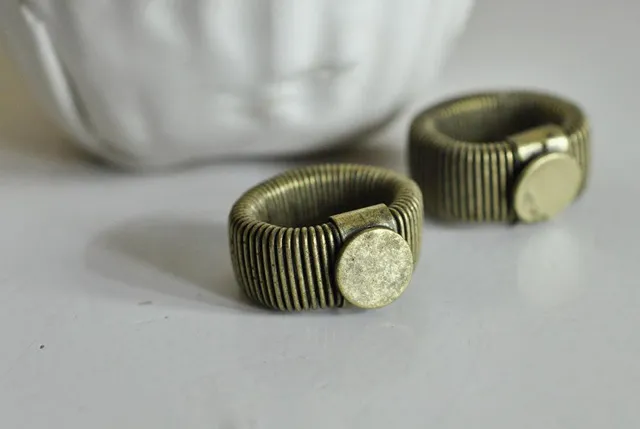 Gingerlily Apprêts G641 bague réglable bronze plateau 10mm