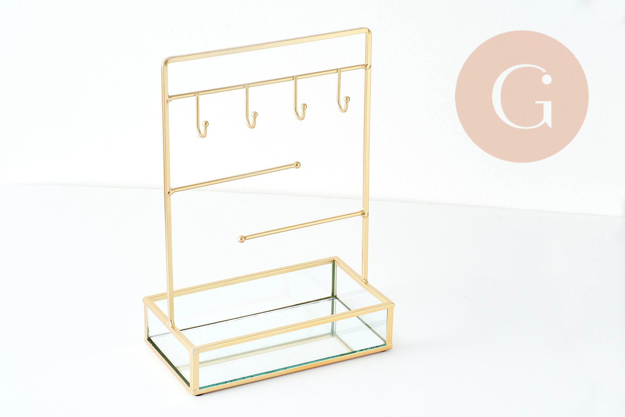 Gingerlily Présentoir à bijoux fer doré miroir G9395 x1