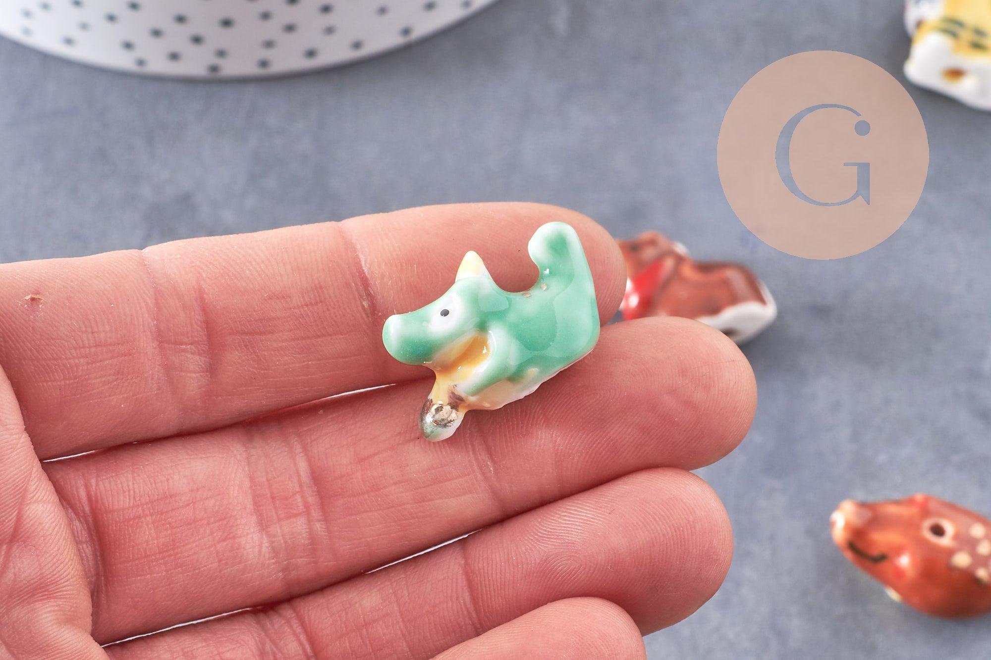 Gingerlily Perles G10243 perle porcelaine animal x1