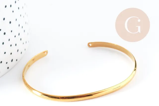 Gingerlily G7633 bracelet jonc doré 16k 63mm x1