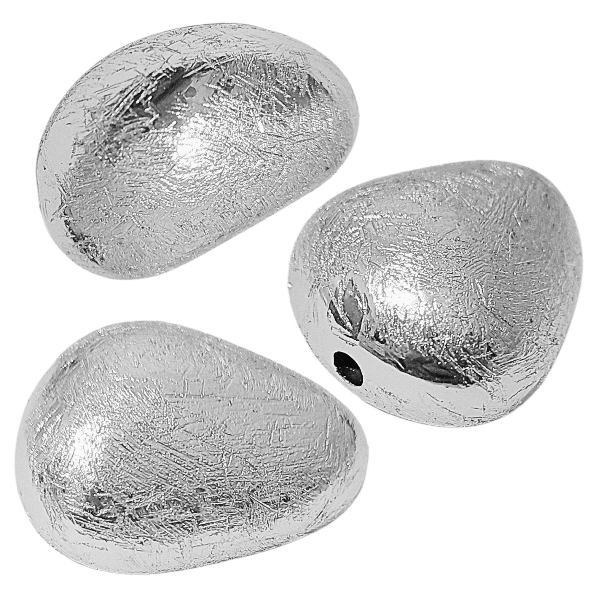 ARTSHOP CCB CCB77A perle galet brossée argent 27mm x1