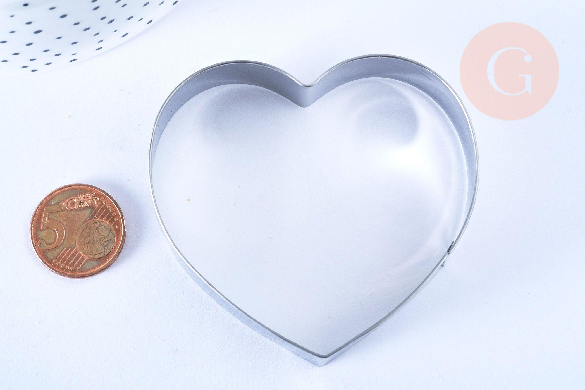 Gingerlily G4993 emporte-pièce coeur inox 6,9 cm x1 pâtisserie