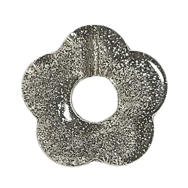 ARTSHOP Flower power 83 fleur capucine glitter argent x1