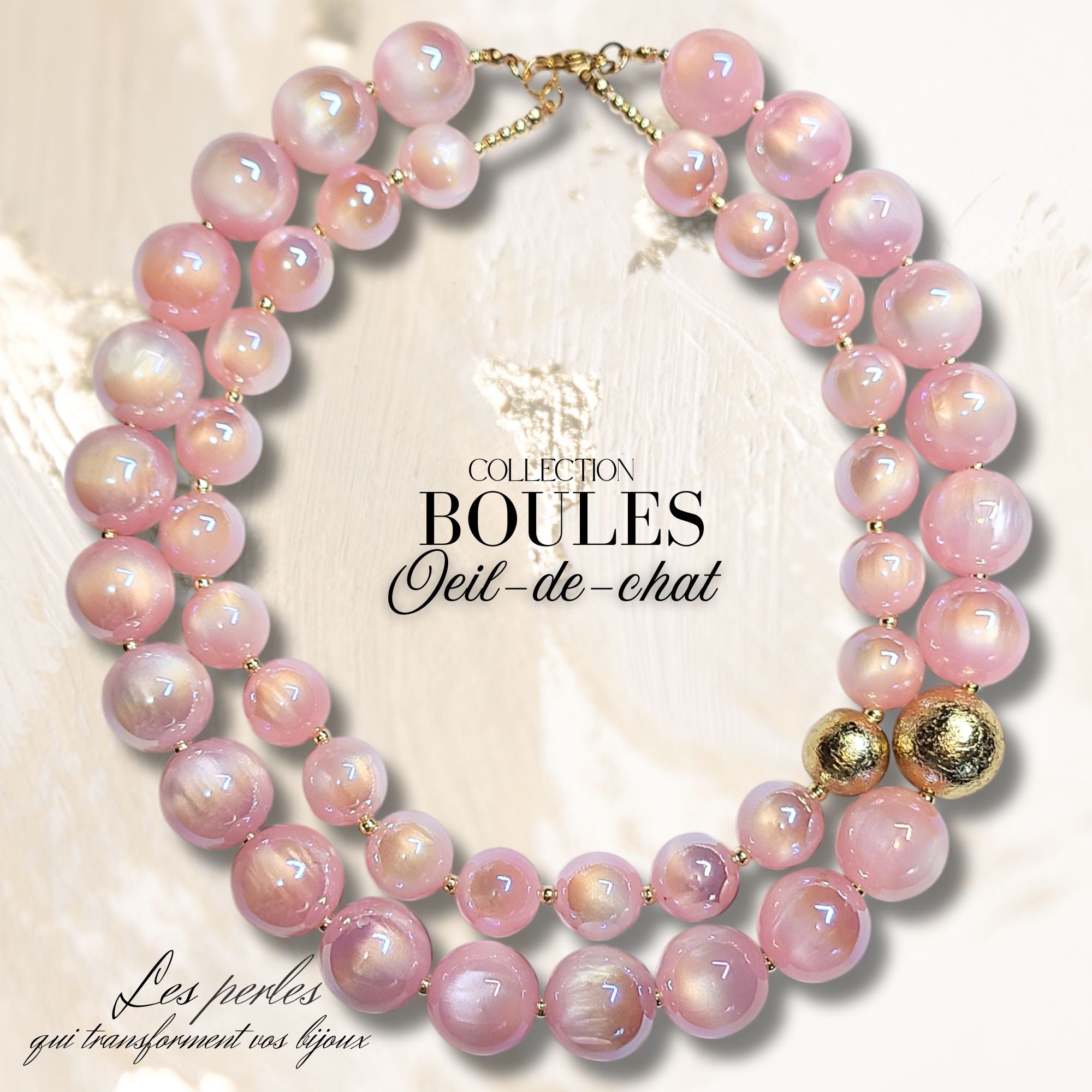 ARTSHOP Boules 16MM 285 perle acrylique rose clair AB x1 œil