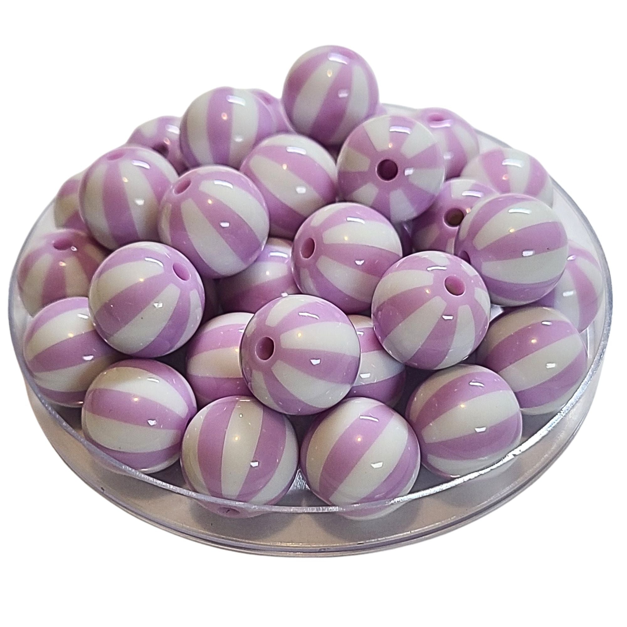 ARTSHOP Boules 16MM 408 boules rayées lilas x15
