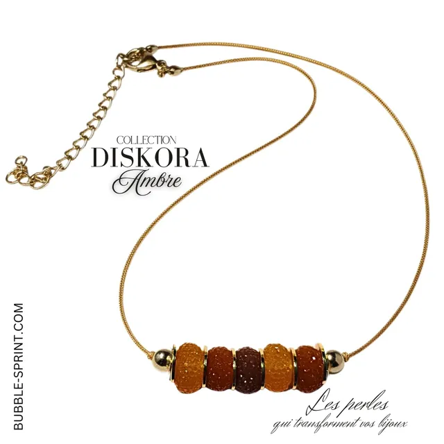 ARTSHOP Diskora collier Ambre ajustable kit acrylique