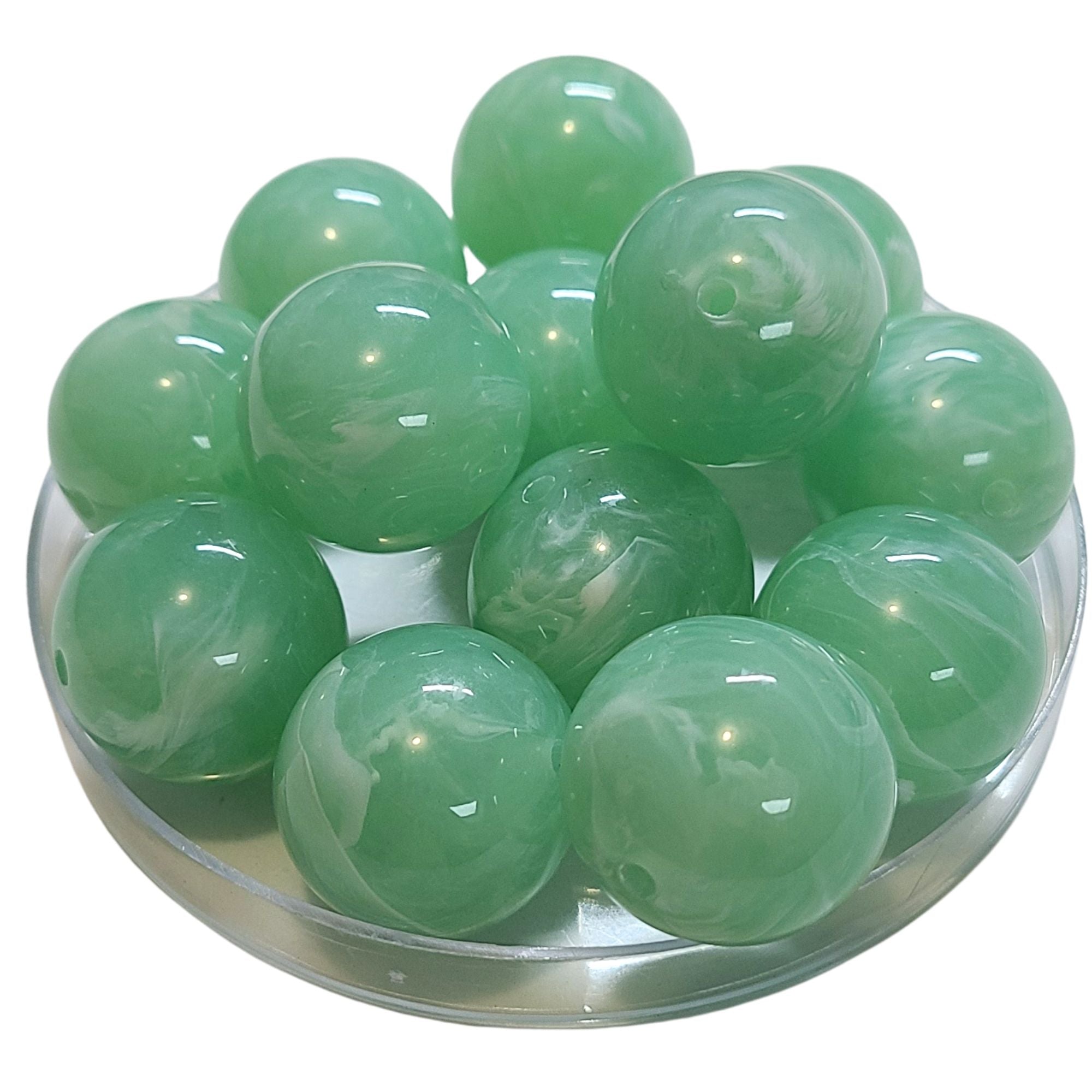 ARTSHOP Boules 24MM perles jade marbré x10